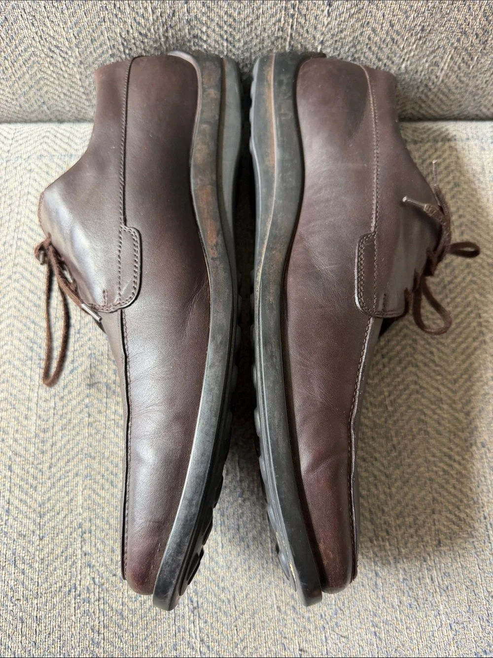 Tod’s Men’s Brown Leather 'Allaciato Quinn' Shoes 10